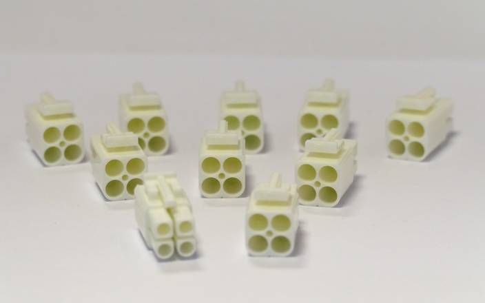 10 Pack 4 Way JST Plug (2x2)