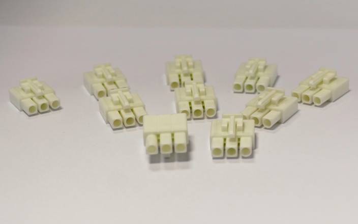 10 Pack 3 Way JST Plugs