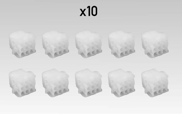 10 Pack of 9 Way Mate 'n' Lock Sockets