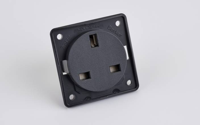 Berker 230v Socket and Back Box